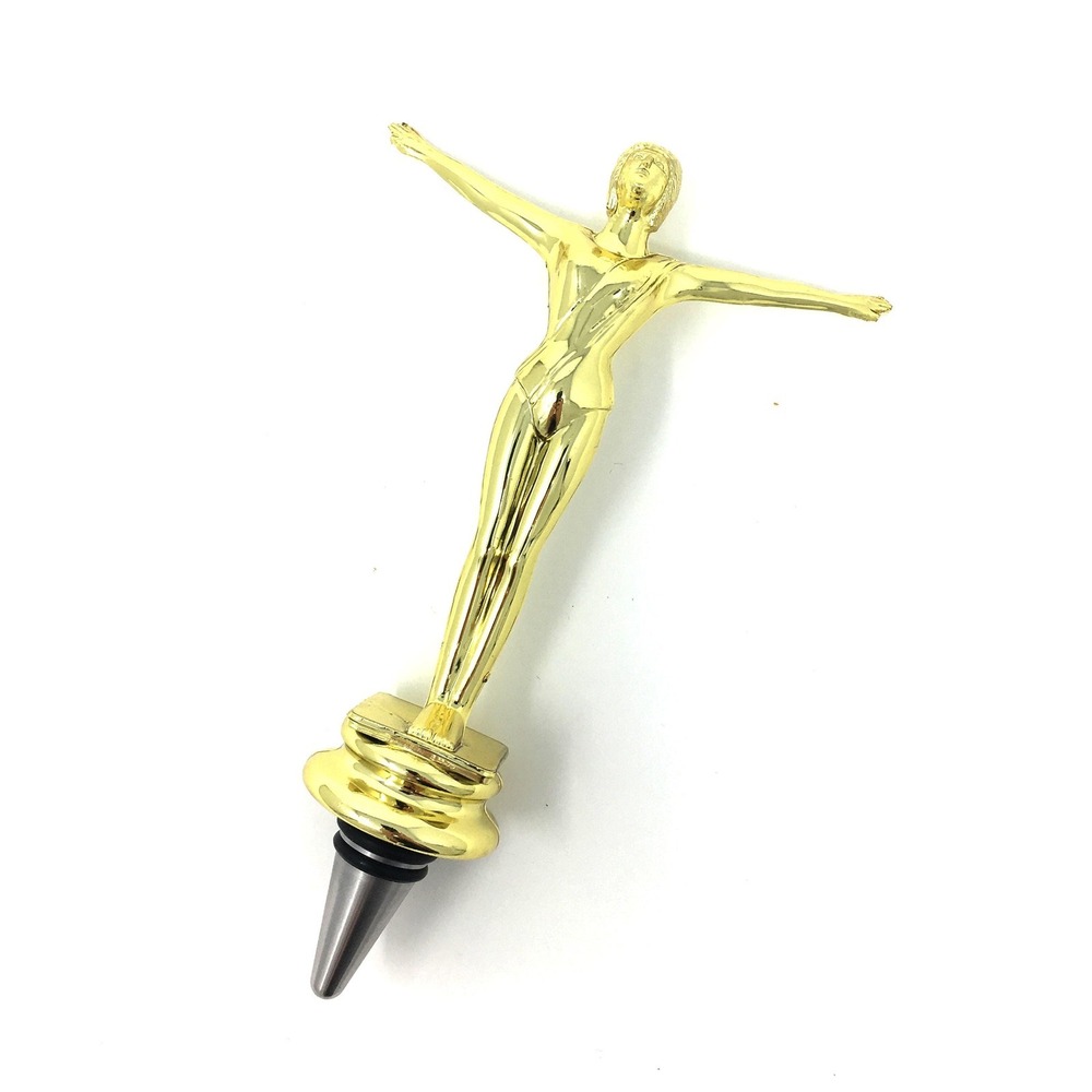 Handmade Bottle Stopper made from Repurposed Gymnast Trophy